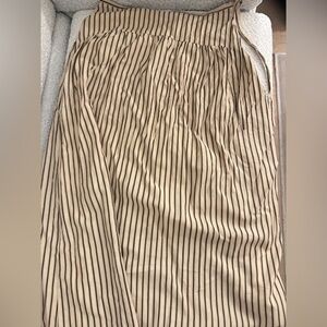 Princess Polly Tan and Black Striped Maxi Skirt